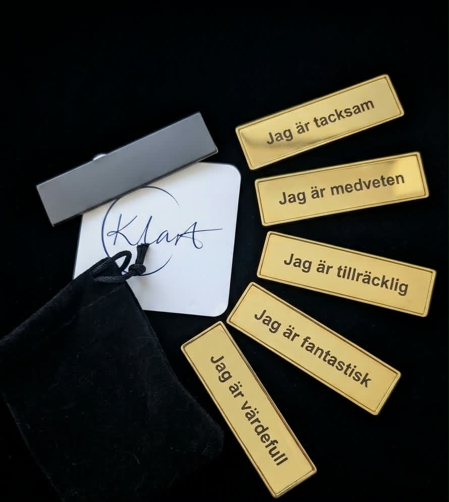 Affirmationsbrickor för styrka och balans