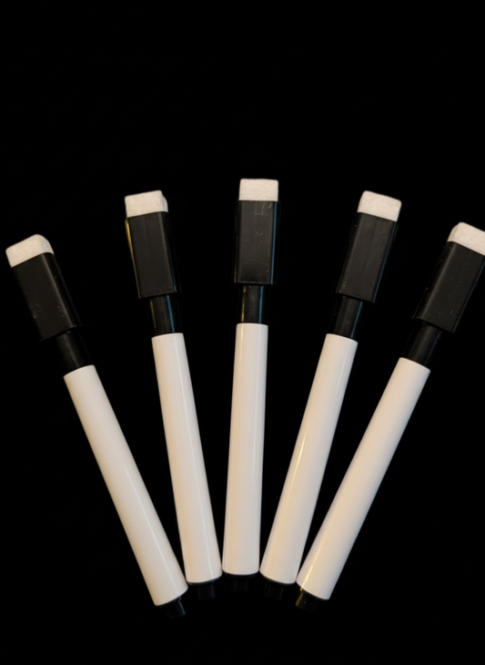Whiteboardpennor med sudd (5-pack)